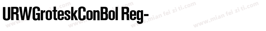URWGroteskConBol Reg字体转换